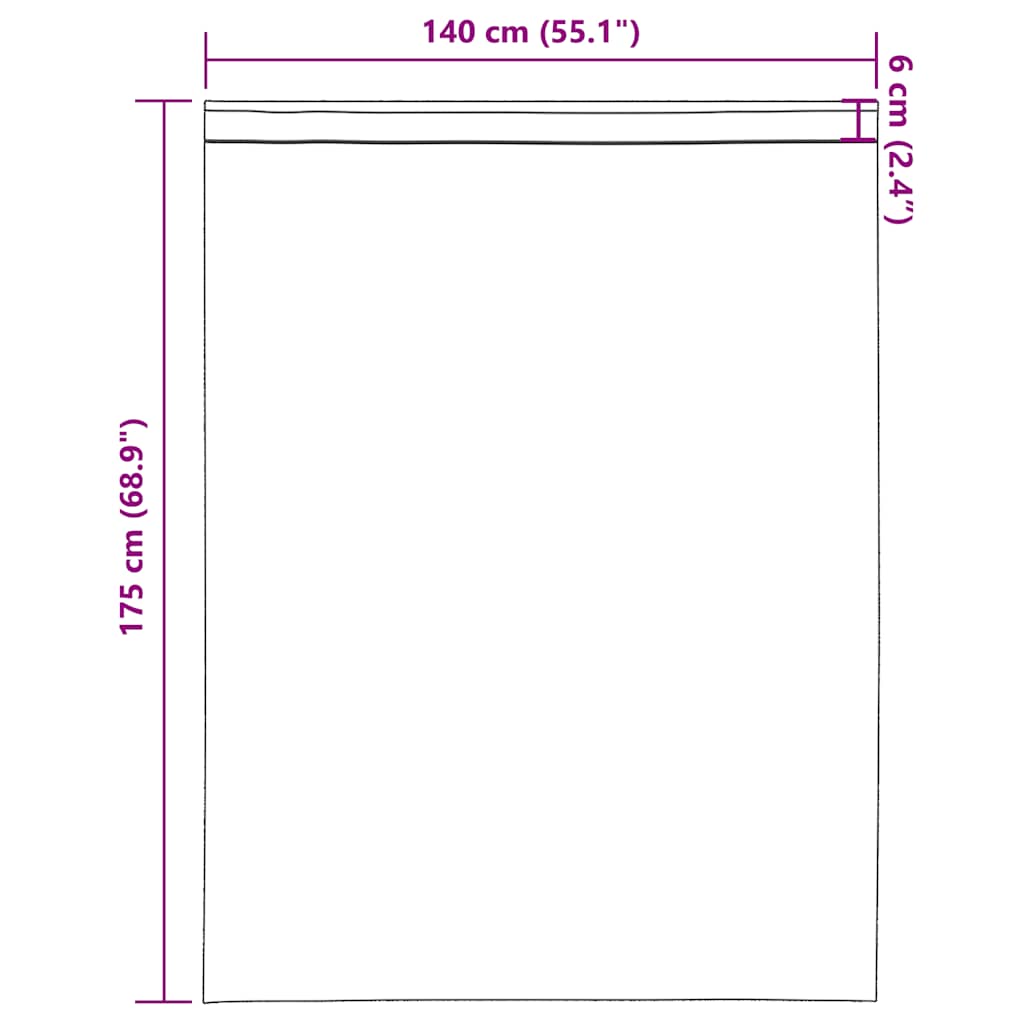 Tende in Voile con Tasche per Aste 2 pz Arancio | homemem39
