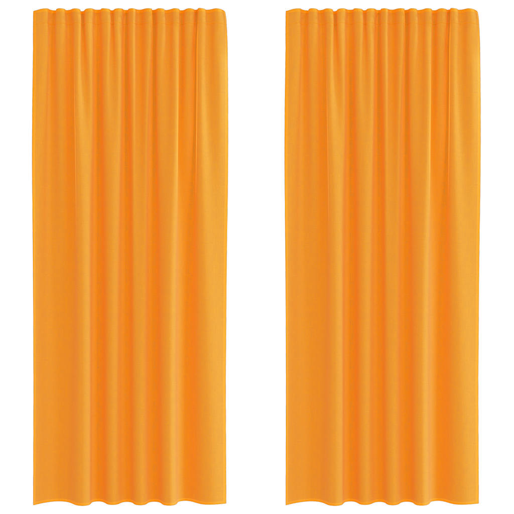 Tende in Voile con Tasche per Aste 2 pz Arancio | homemem39