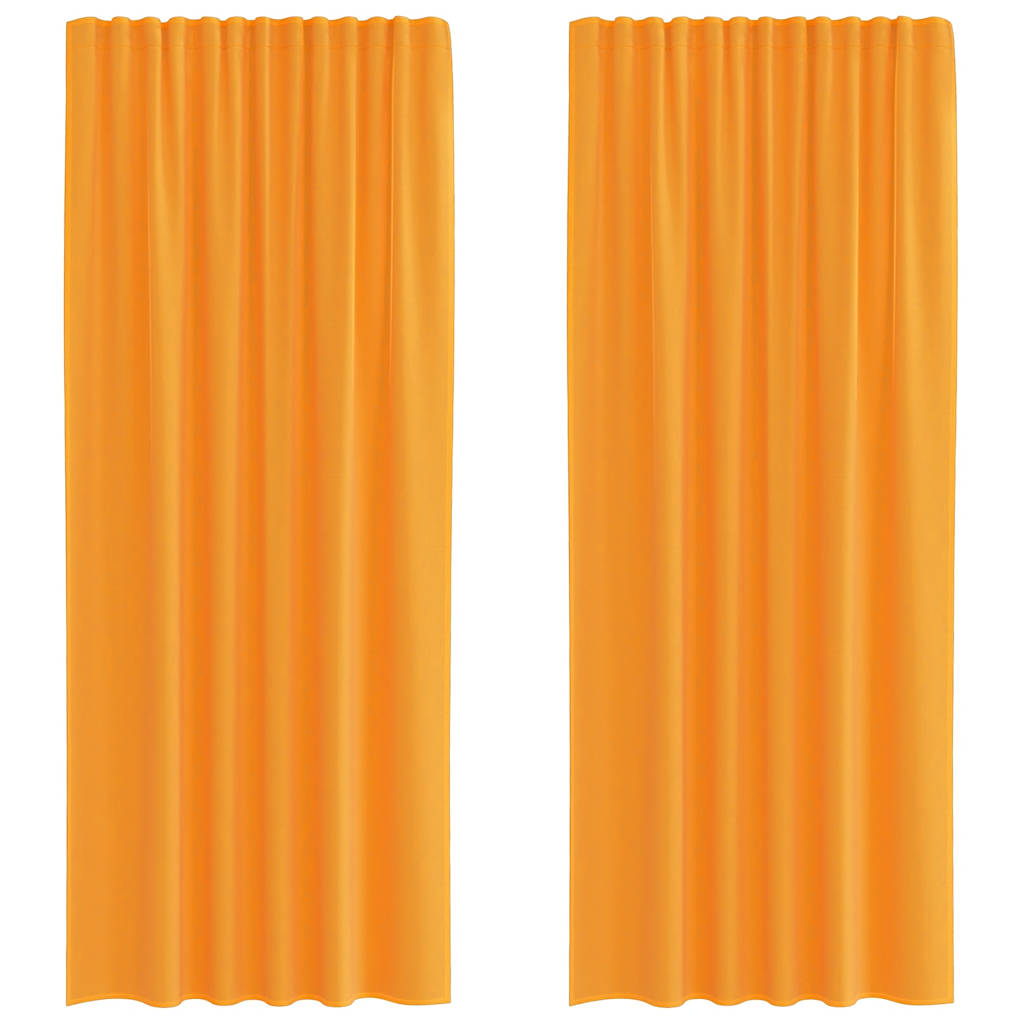Tende in Voile con Tasche per Aste 2 pz Arancio | homemem39