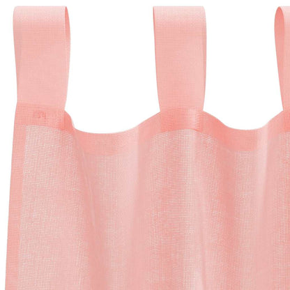 Tende in Voile con Tasche per Aste 2 pz Rosa | homemem39