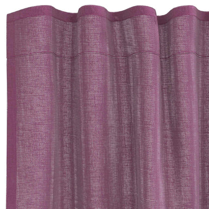 Tende in Voile con Tasche per Aste 2 pz Viola | homemem39