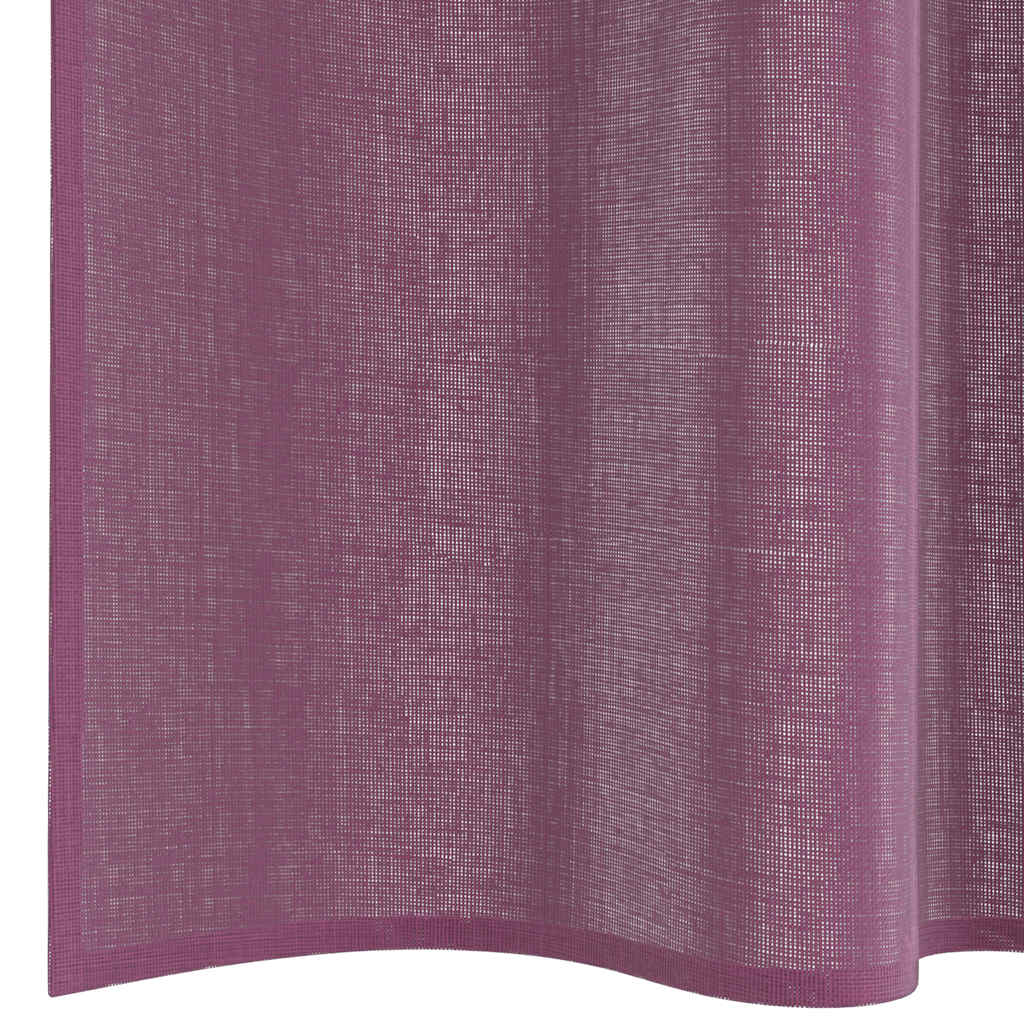 Tende in Voile con Tasche per Aste 2 pz Viola | homemem39