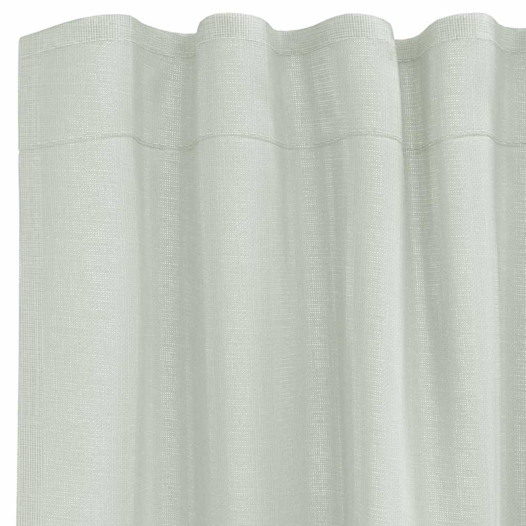 Tende in Voile con Tasche per Aste 2 pz Grigio Chiaro | homemem39