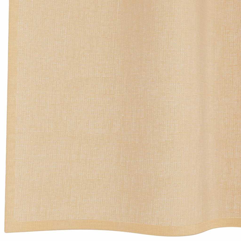 Tende in Voile con Tasche per Aste 2 pz Sabbia | homemem39
