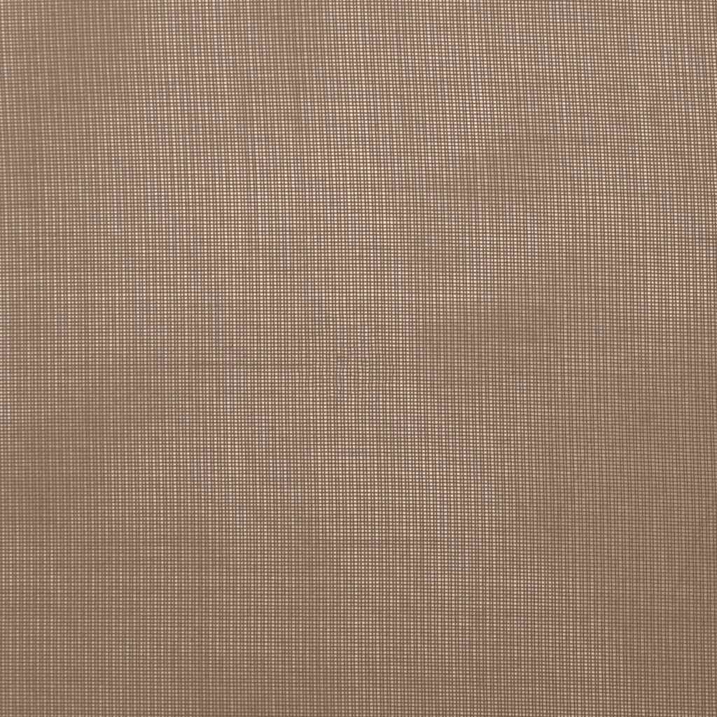 Tende in Voile con Tasche per Aste 2 pz Marrone Chiaro