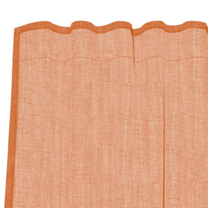 Tende in Voile con Tasche per Aste 2 pz Terracotta | homemem39