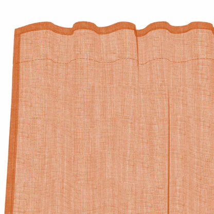 Tende in Voile con Tasche per Aste 2 pz Terracotta | homemem39
