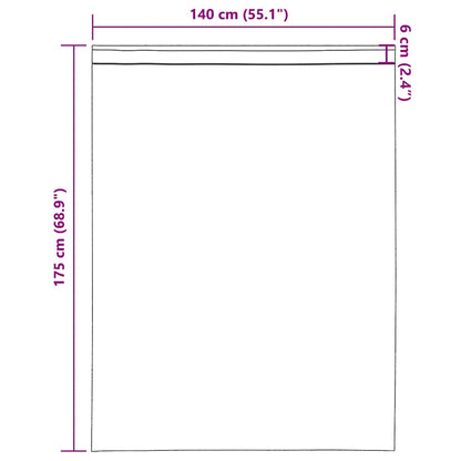 Tende in Voile con Tasche per Aste 2 pz Terracotta | homemem39