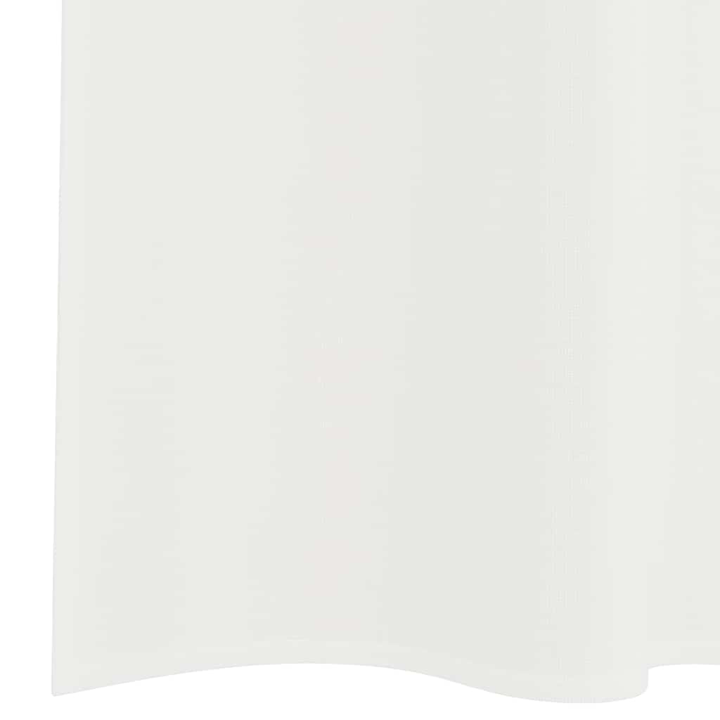 Tende in Voile con Tasche per Aste 2 pz Bianco | homemem39