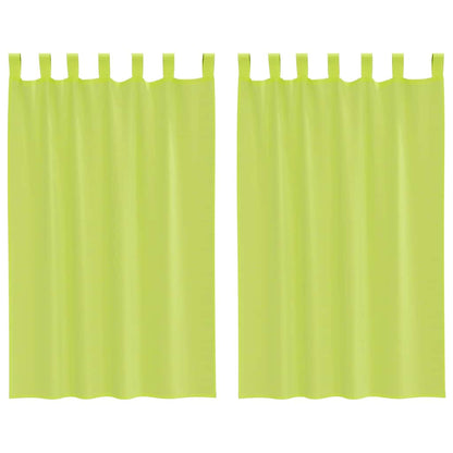 Tende in Voile con Linguetta 2 pz Verde Mela | homemem39