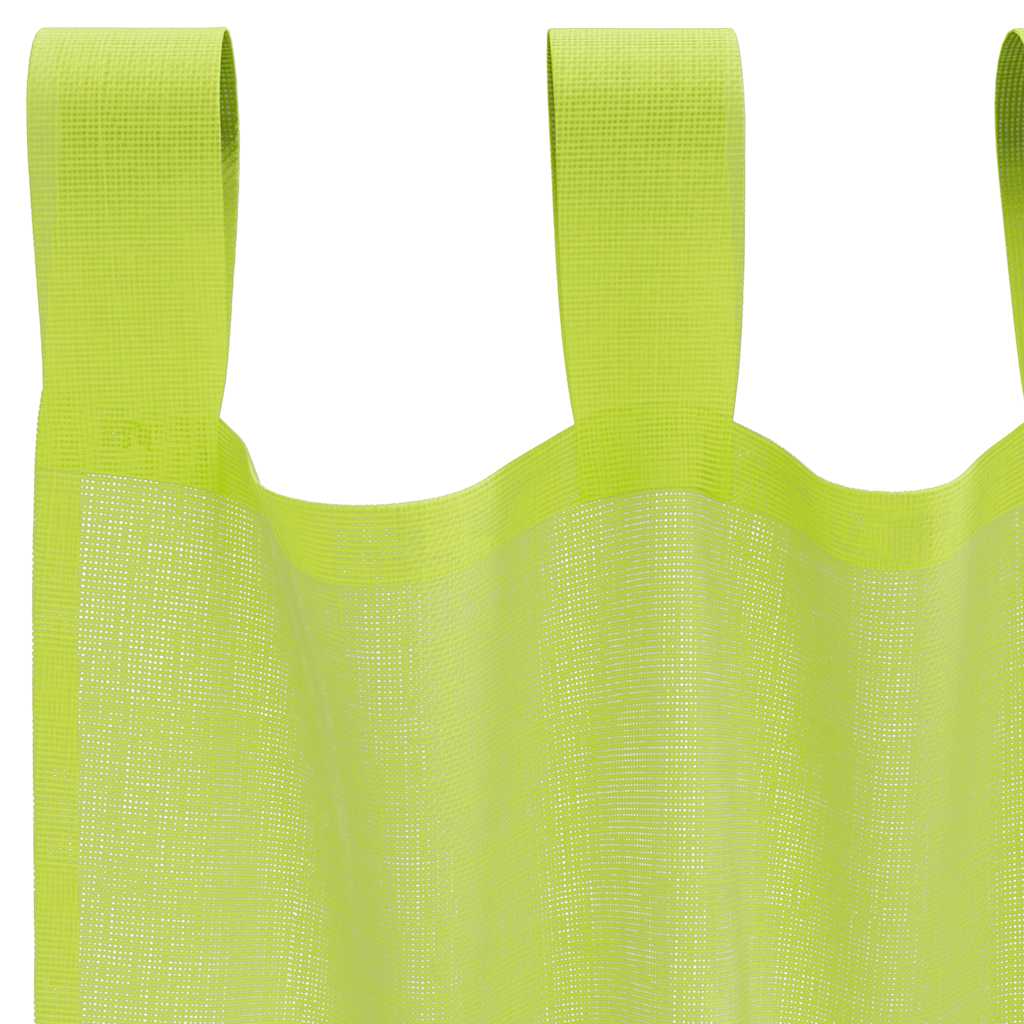 Tende in Voile con Linguetta 2 pz Verde Mela | homemem39