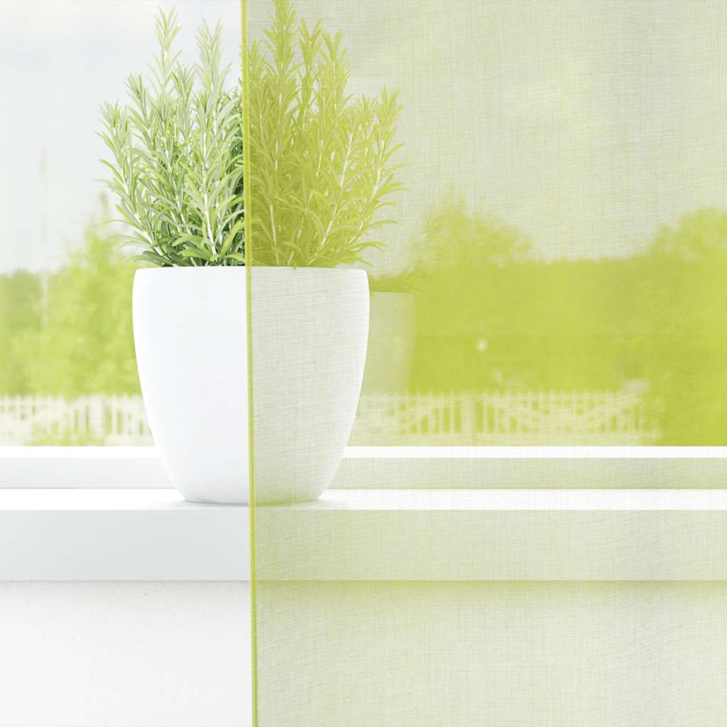 Tende in Voile con Linguetta 2 pz Verde Mela