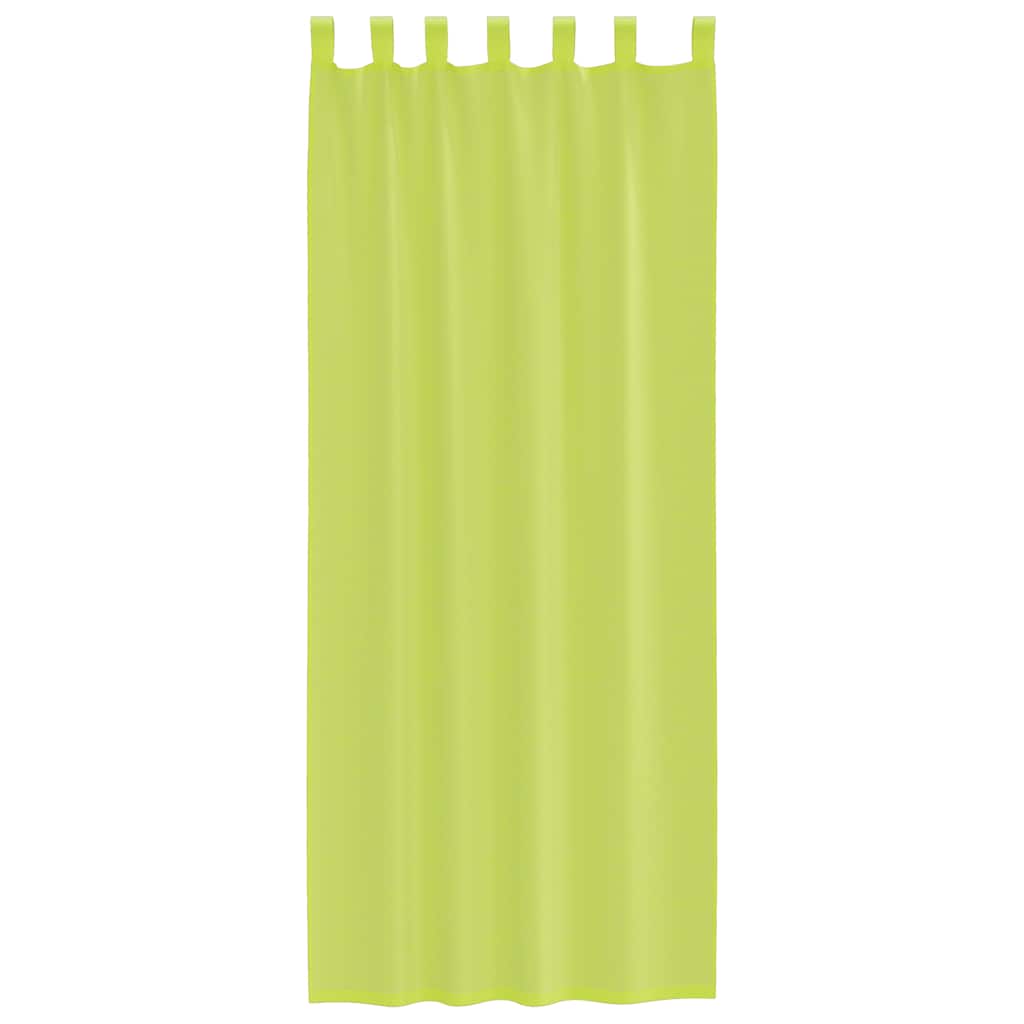 Tende in Voile con Linguetta 2 pz Verde Mela