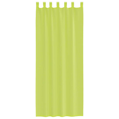 Tende in Voile con Linguetta 2 pz Verde Mela