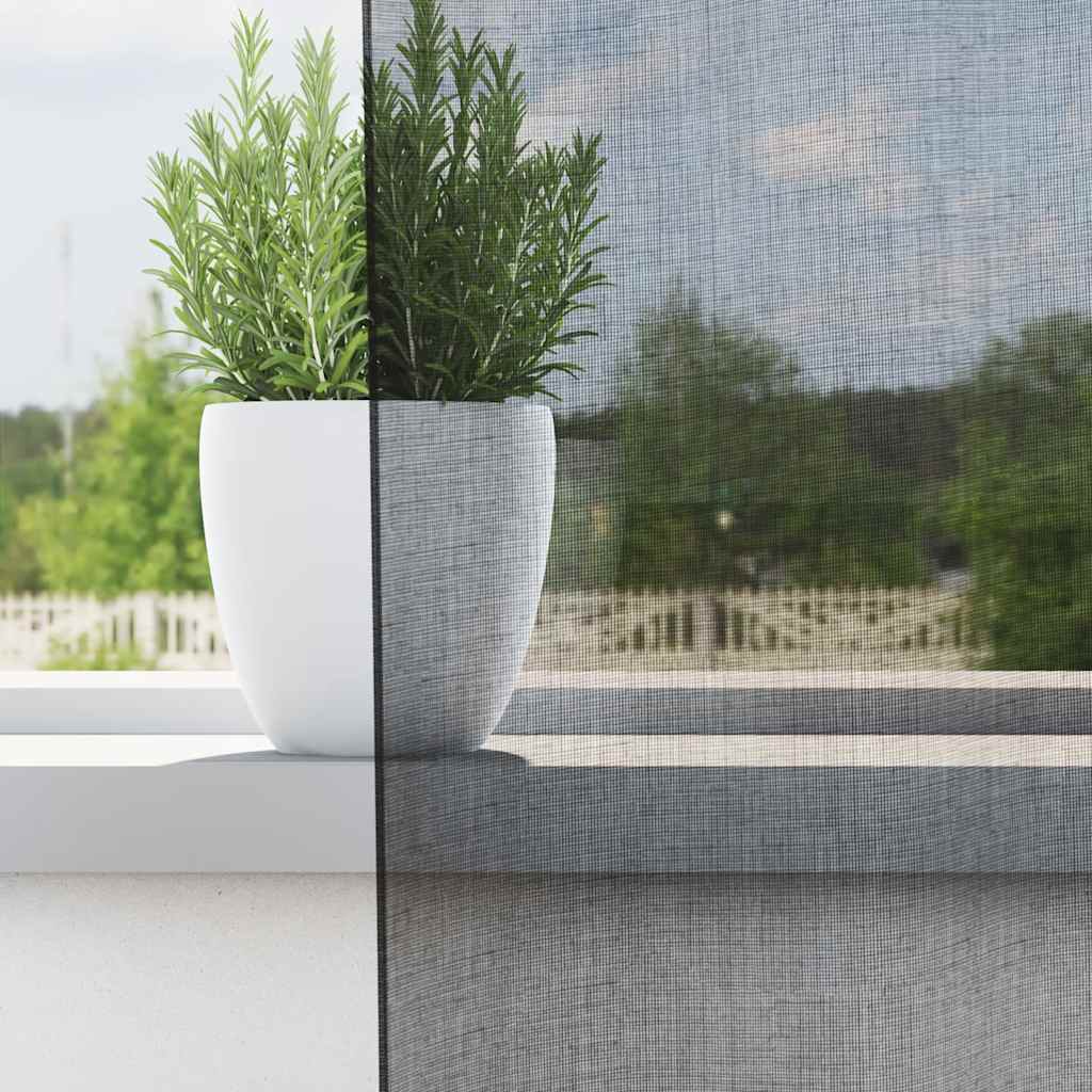 Tende in Voile con Linguetta 2 pz Nero | homemem39