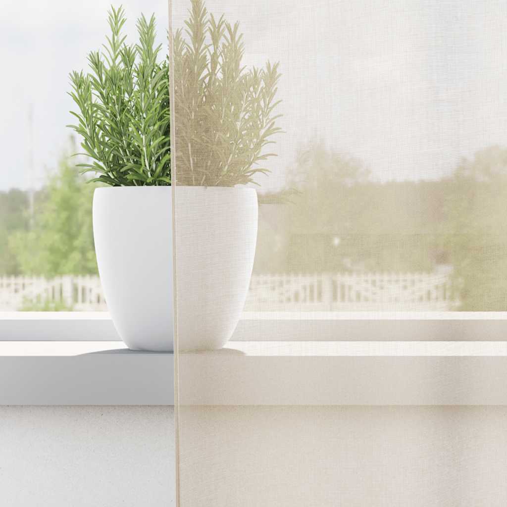 Tende in Voile con Linguetta 2 pz Crema | homemem39