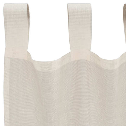 Tende in Voile con Linguetta 2 pz Crema | homemem39