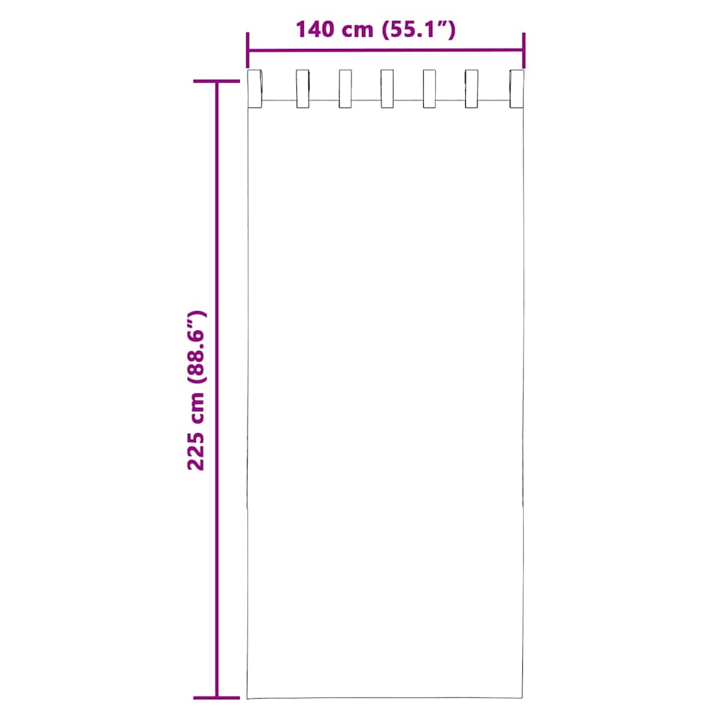 Tende in Voile con Passanti 2 pz Rosa Chiaro 140x225 cm | homemem39