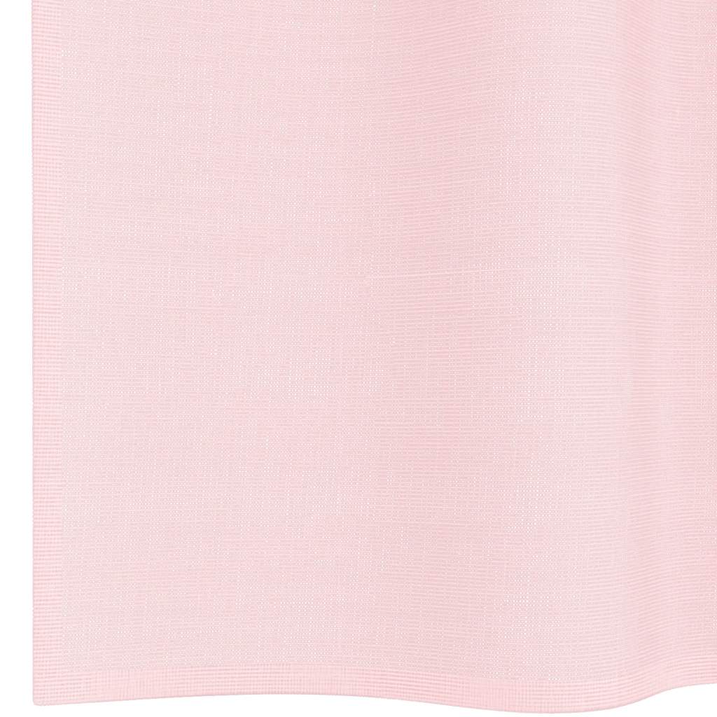 Tende in Voile con Passanti 2 pz Rosa Chiaro 140x260 cm | homemem39
