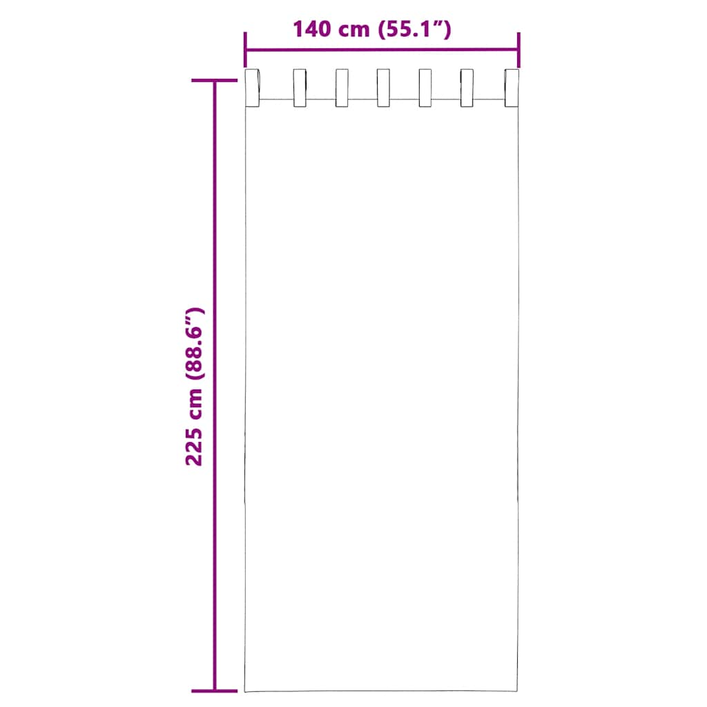 Tende in Voile con Passanti 2 pz Arancio 140x225 cm | homemem39