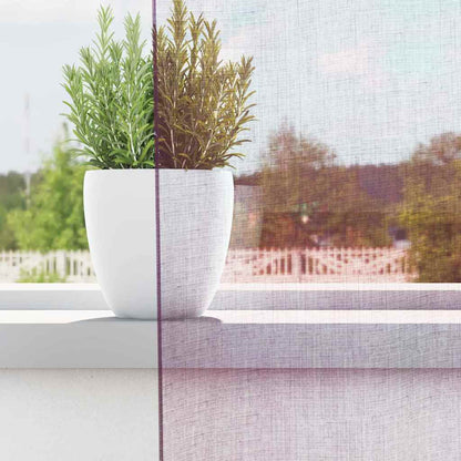 Tende in Voile con Passanti 2 pz Viola 140x245 cm | homemem39