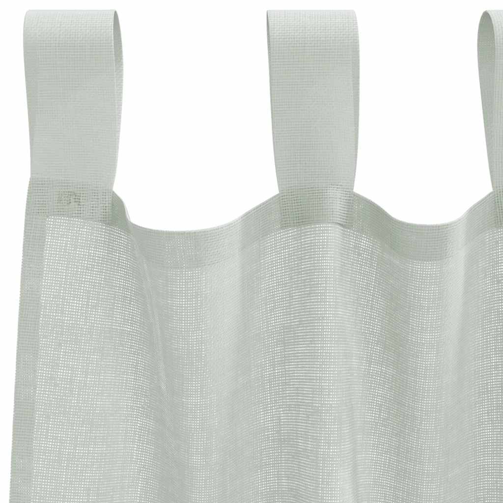 Tende in Voile con Passanti 2 pz Grigio Chiaro 140x225 cm | homemem39