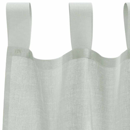 Tende in Voile con Passanti 2 pz Grigio Chiaro 140x225 cm | homemem39