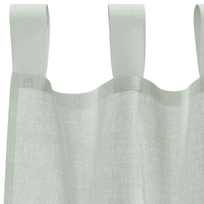 Tende in Voile con Passanti 2 pz Grigio Chiaro 140x245 cm | homemem39