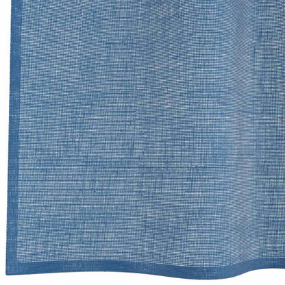 Tende in Voile con Passanti 2 pz Blu Reale 140x225 cm | homemem39