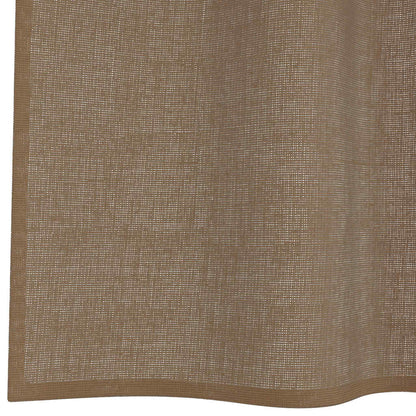 Tende in Voile con Passanti 2 pz Marrone Chiaro 140x245 cm | homemem39