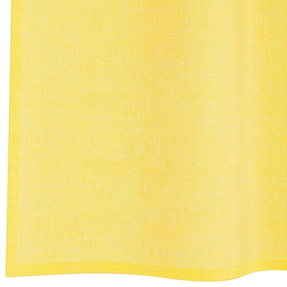 Tende in Voile con Passanti 2 pz Giallo 140x225 cm | homemem39