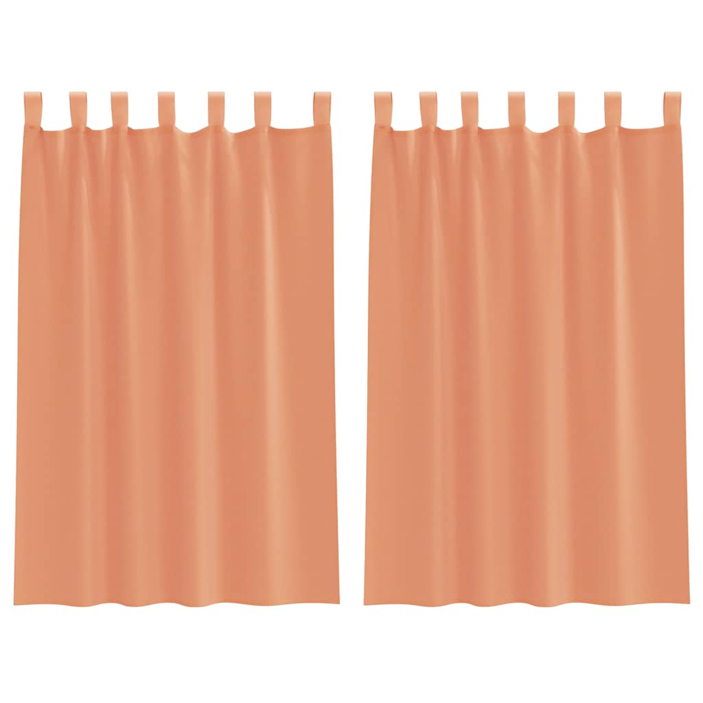 Tende in Voile con Passanti 2 pz Terracotta 140x175 cm | homemem39