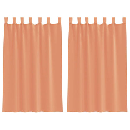 Tende in Voile con Passanti 2 pz Terracotta 140x175 cm | homemem39