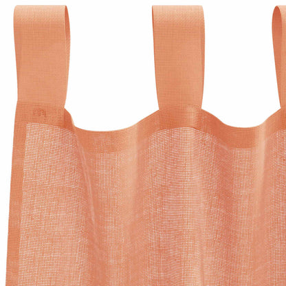Tende in Voile con Passanti 2 pz Terracotta 140x175 cm | homemem39