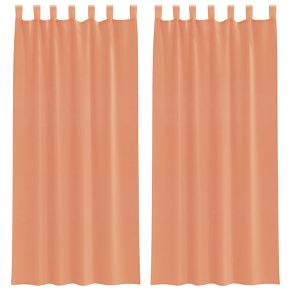 Tende in Voile con Passanti 2 pz Terracotta 140x245 cm | homemem39