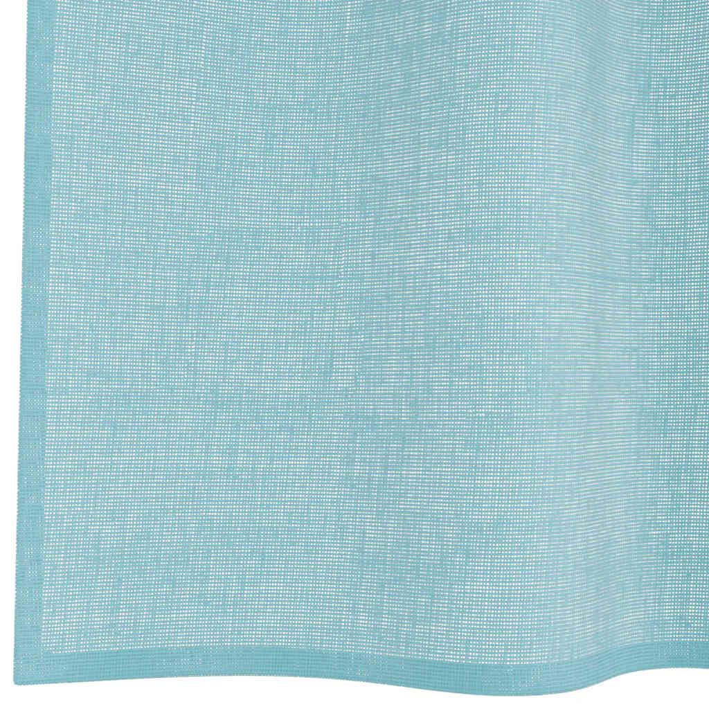 Tende in Voile con Passanti 2 pz Turchese 140x175 cm | homemem39