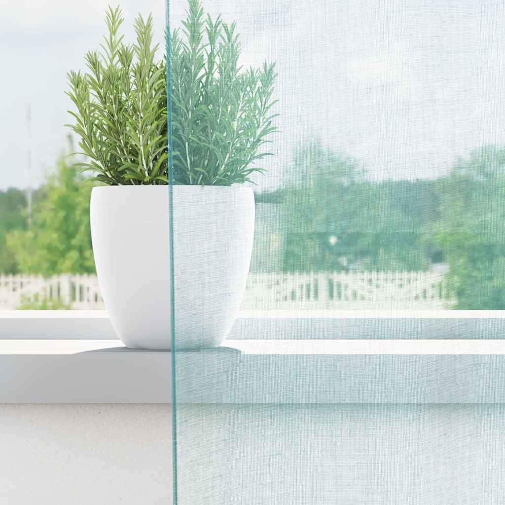 Tende in Voile con Passanti 2 pz Turchese 140x245 cm | homemem39