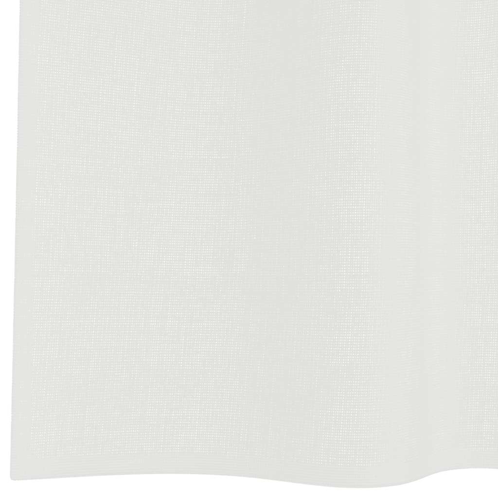 Tende in Voile con Passanti 2 pz Bianco 140x175 cm | homemem39