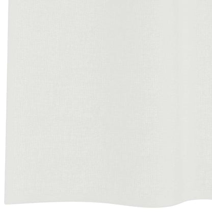 Tende in Voile con Passanti 2 pz Bianco 140x175 cm | homemem39
