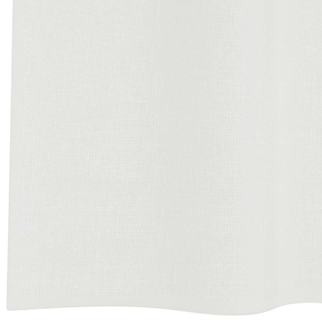 Tende in Voile con Passanti 2 pz Bianco 140x225 cm | homemem39