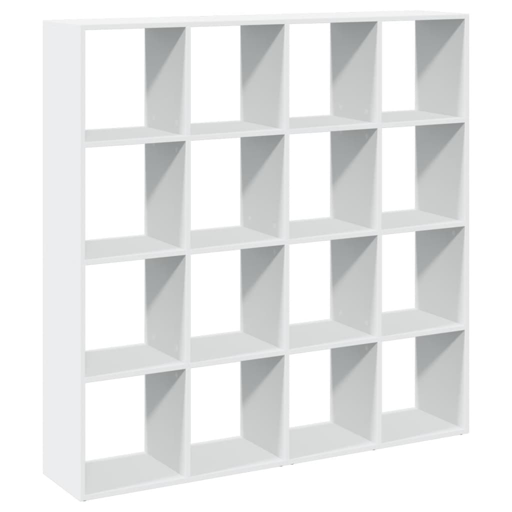 Libreria Bianca 137,5x29x137,5 cm in Legno Multistrato | homemem39