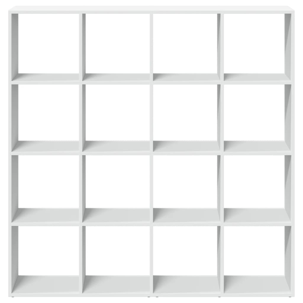 Libreria Bianca 137,5x29x137,5 cm in Legno Multistrato | homemem39