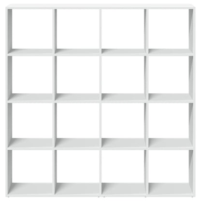 Libreria Bianca 137,5x29x137,5 cm in Legno Multistrato | homemem39