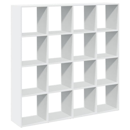 Libreria Bianca 137,5x29x137,5 cm in Legno Multistrato | homemem39