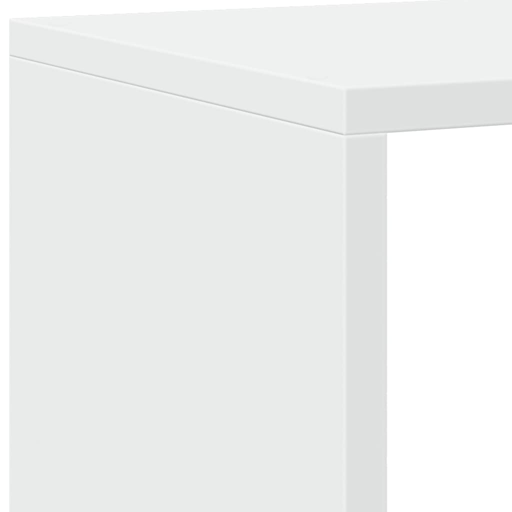 Libreria Bianca 137,5x29x137,5 cm in Legno Multistrato | homemem39