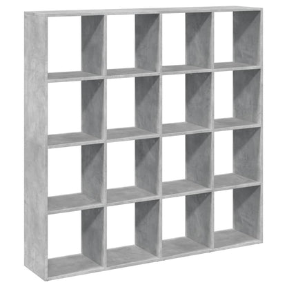 Libreria Grigio Cemento 137,5x29x137,5 cm in Legno Multistrato | homemem39
