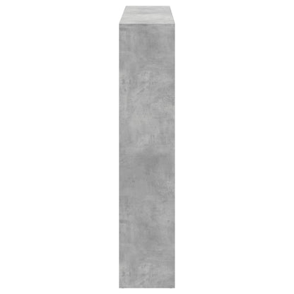 Libreria Grigio Cemento 137,5x29x137,5 cm in Legno Multistrato | homemem39