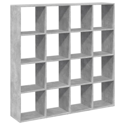 Libreria Grigio Cemento 137,5x29x137,5 cm in Legno Multistrato | homemem39