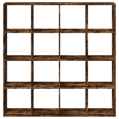 Libreria Rovere Fumo 137,5x29x137,5 cm in Legno Multistrato | homemem39