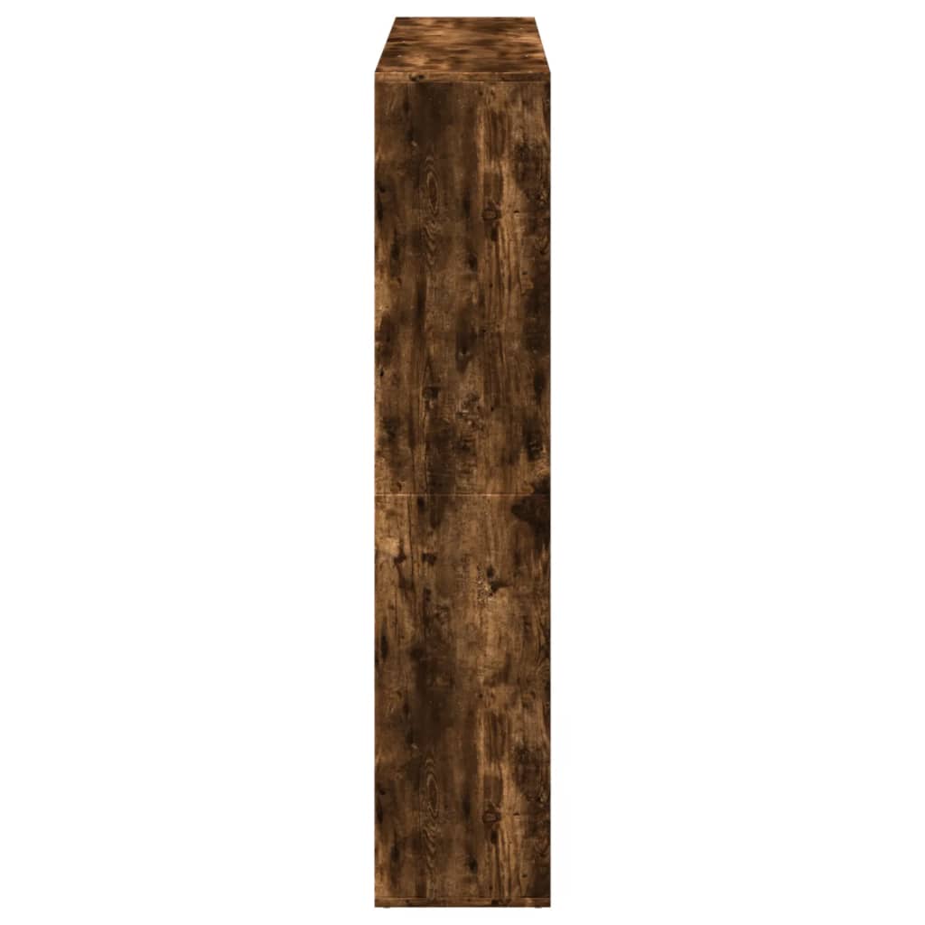 Libreria Rovere Fumo 137,5x29x137,5 cm in Legno Multistrato | homemem39